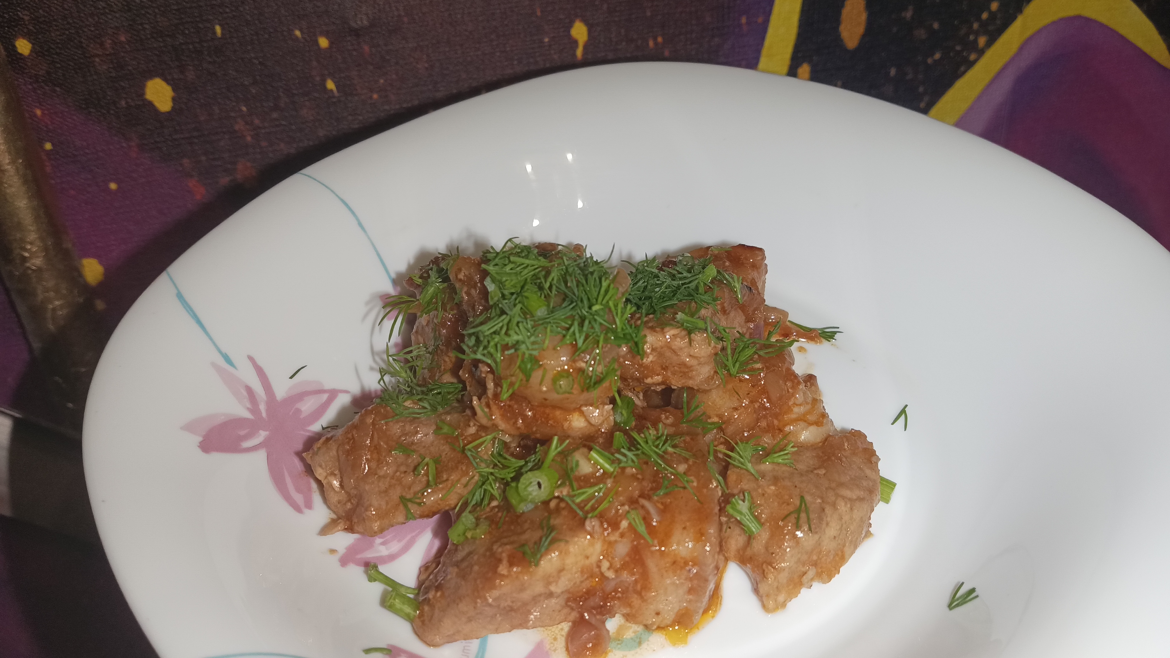 Сочная свинина с яблоком