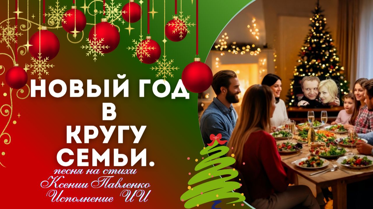 "НОВЫЙ ГОД В КРУГУ СЕМЬИ" песня на стихи Ксении Павленко смотреть онлайн