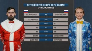 Финал "BetBoom Кубок Мира 2025". И.Абрамов (RUS) - Д.Миронова (RUS). Св.пирамида.