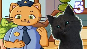 СТРАННЫЙ ПОЛИЦЕЙСКИЙ ПРИШЁЛ К СУПЕР КОТУ В БАР КАФЕ ТОЛЬКО ДЛЯ КОТОВ #5 🐱  Cats & Cups