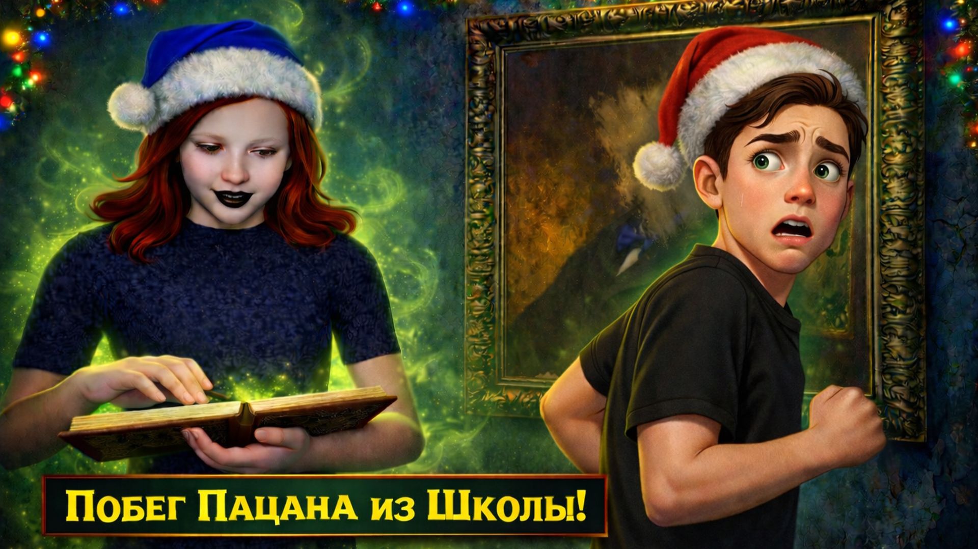 Побег Пацана из Школы! Новогодняя Концовка с Призраком! Праздничное Обновление Игры Под Новый Год!