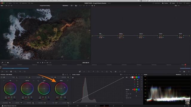 Простая цветокоррекция D-Log M — без LUTs в DaVinci Resolve смотреть онлайн