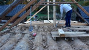 Восстанавливаем Старый дом. Дожди мешают работе. Простой мужской обед, готовим на улице