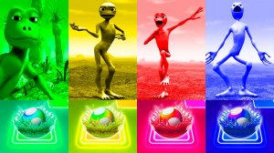 Зелёный Человек Танцует Baby Calm Down FULL HD Selena Gomez & Rema Official battle #42 в Tiles Hop