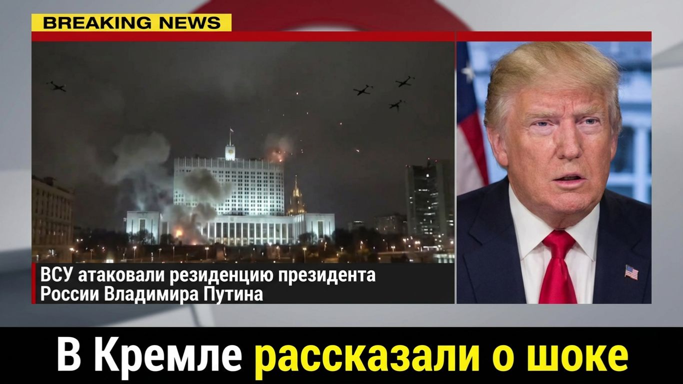 Трамп в ШОКЕ от удара Дронов по резиденции Путина! Покушение на Президент России УЖАС! смотреть онлайн