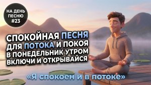 НА ДЕНЬ ПЕСНЮ #23 | ПЕСНЯ-АФФИРМАЦИЯ потока и спокойствия | «Я спокоен и в потоке!»