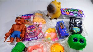 АСМР Распаковка сюрприз Таба лапки сквишей и антистрессов для вашего удовлетворения 💞