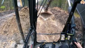 Строительство, дренажные работы в лесу продолжение