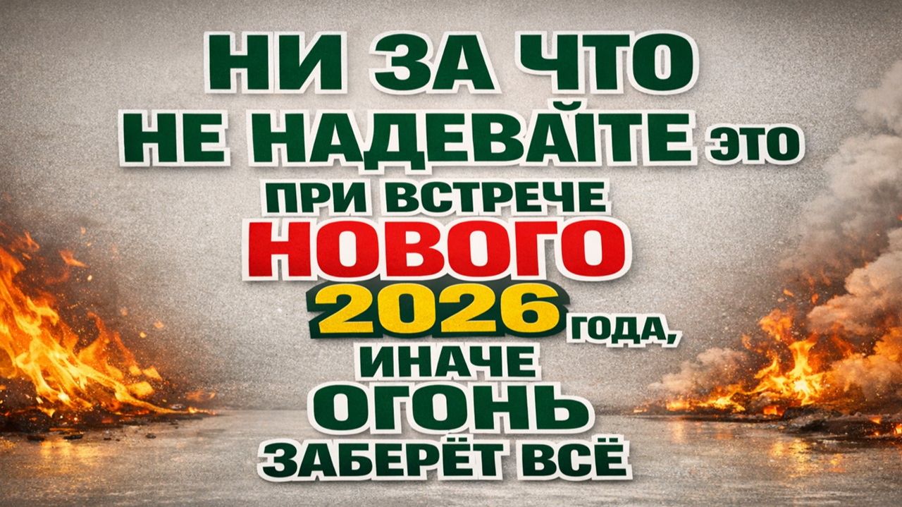 Не надевайте эту одну вещь на Новый 2026 год, иначе год начнёт забирать удачу и деньги смотреть онлайн