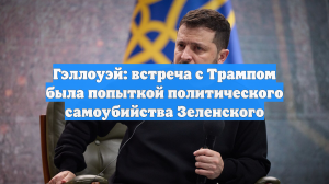 Гэллоуэй: Зеленский мог приехать во Флориду для политического самоубийства