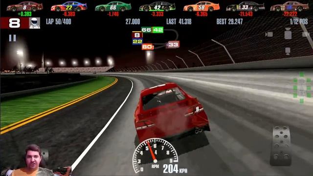 ЗАЕЗД НА 120 КРУГОВ И БИТВА С 22 НОМЕРОМ NASCAR. STOCK CAR