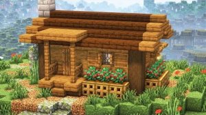 Стартовый дом в майнкрафте.