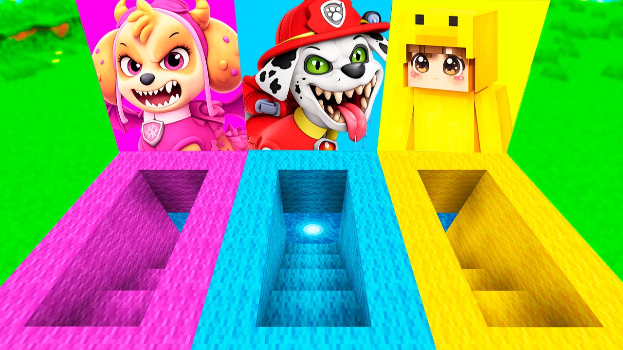 ВЫБЕРИ ПРАВИЛЬНЫЕ ПОДВАЛЫ СКАЙ, МАРШАЛ ЕХЕ И СЫН ЗЕРО В МАЙНКРАФТЕ смотреть онлайн