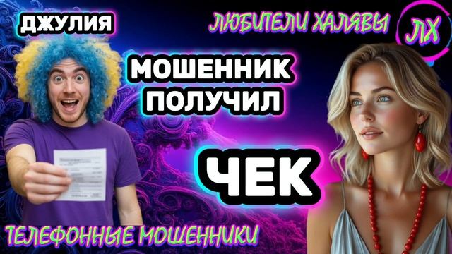 💫 ДЖУЛИЯ. МОШЕННИК ПОЛУЧИЛ ЧЕК | ТЕЛЕФОННЫЕ МОШЕННИКИ смотреть онлайн