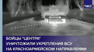 Бойцы "Центра" уничтожили укрепления ВСУ на красноармейском направлении