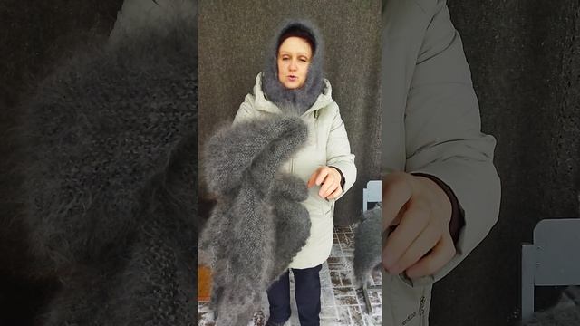 89507716355 Пуховые косынки ручной работы. Натуральные. смотреть онлайн