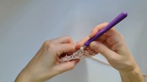 Вязаная корзина узор "диагональ"