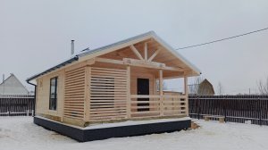 Дом Баня 6х8.5 Брус Каркас.