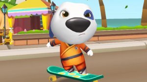 Мультики для детей - Кунг-фу Хэнк на скейте "Сила цветов" Talking Tom Gold Run