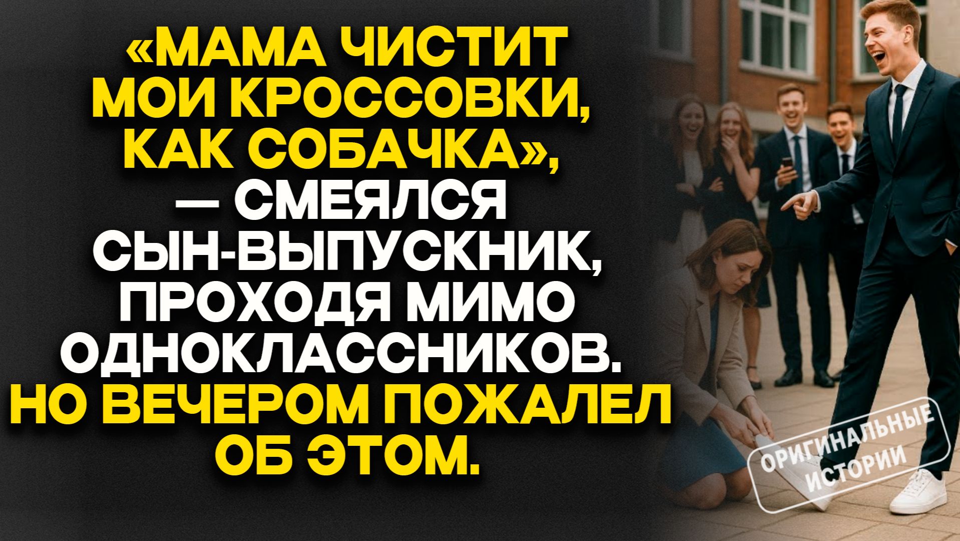 Истории из жизни | СЫН заставил МАТЬ на коленях ЧИСТИТЬ обувь перед толпой. АУДИО РАССКАЗЫ смотреть онлайн