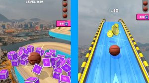 Going Balls  Super Speed run Gameplay New Update Level 1669 to 1672 Banana frenzy Race