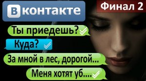 Переписка «Моя девушка пропала на моих глазах» в ВК. Финал второй. Страшная переписка