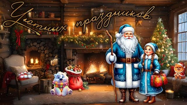 С Наступающим Новым годом. Уютных праздников. Новый год. Музыкальная открытка. Декабрь 2025 смотреть онлайн