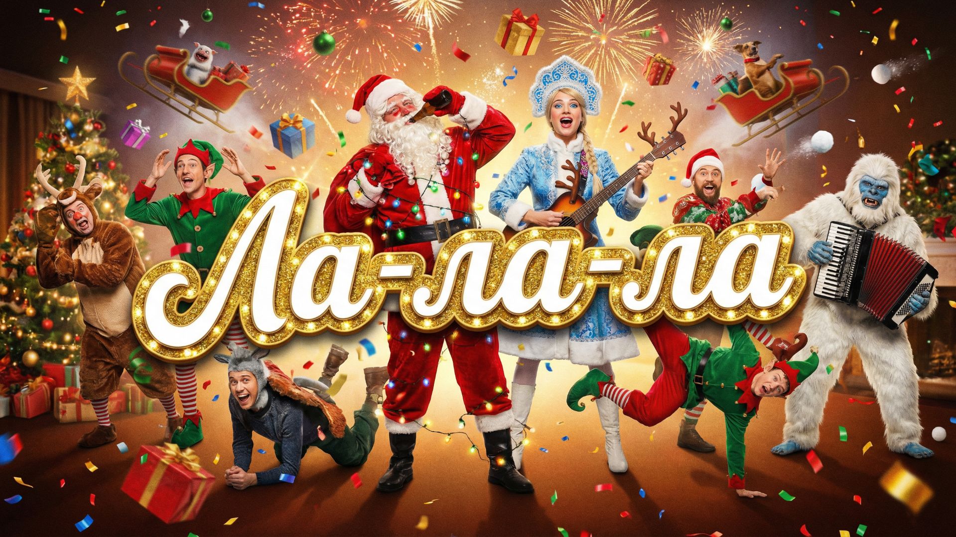 🎄 Новый год «Ла-ла-ла» — мульт песенка для малышей и детей смотреть онлайн