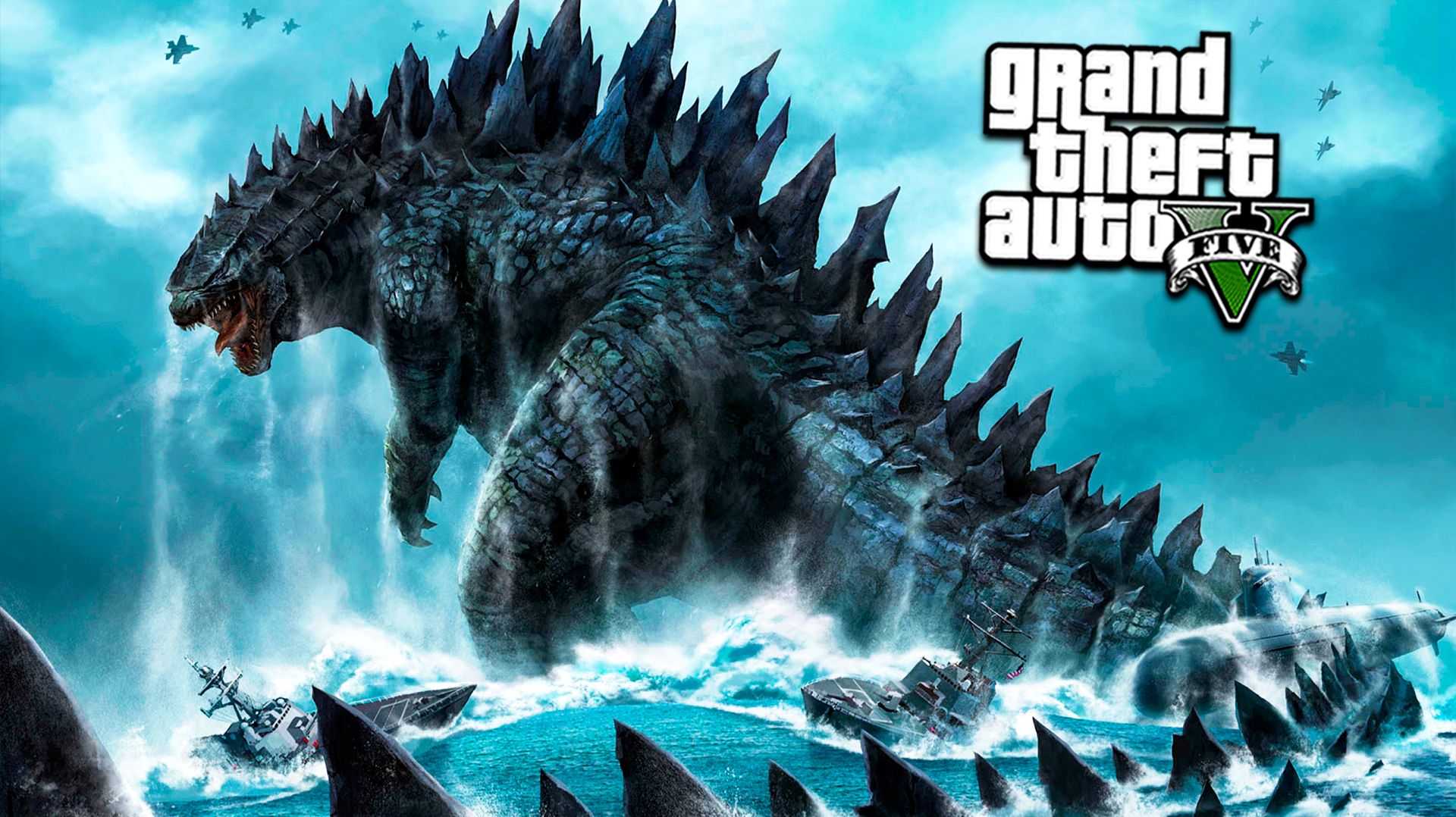 НАШЁЛ ГИГАНТСКУЮ ГОДЗИЛЛУ в ГТА 5! КОРОЛЬ МОНСТРОВ GODZILLA В GTA 5 ОНЛАЙН