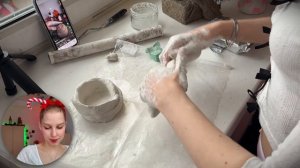 лепим НОВОГОДНИЕ pinterest штучки ИЗ ГЛИНЫ🎄елочные игруш