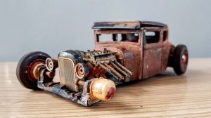 Ford Roaster Hot Rod 1929 РЕСТАВРАЦИЯ МОДЕЛЬКИ АВТО