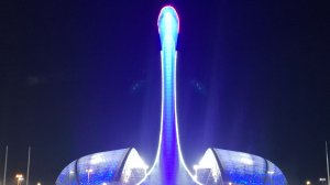 Олимпийский парк. Поющие фонтаны. Сочи. Декабрь