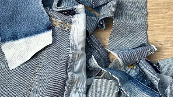 Есть джинсовые обрезки, сошьем сумочку DIY мастер класс