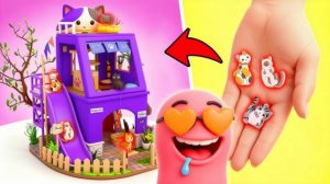 Вау! Мини-домик для кошки 🏠 Лёгкое DIY 🐱