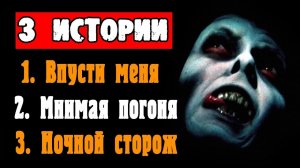 ТРИ СТРАШНЫЕ ИСТОРИИ - "ВПУСТИ МЕНЯ", "МНИМАЯ ПОГОНЯ" и "НОЧНОЙ СТОРОЖ" - СТРАШИЛКИ