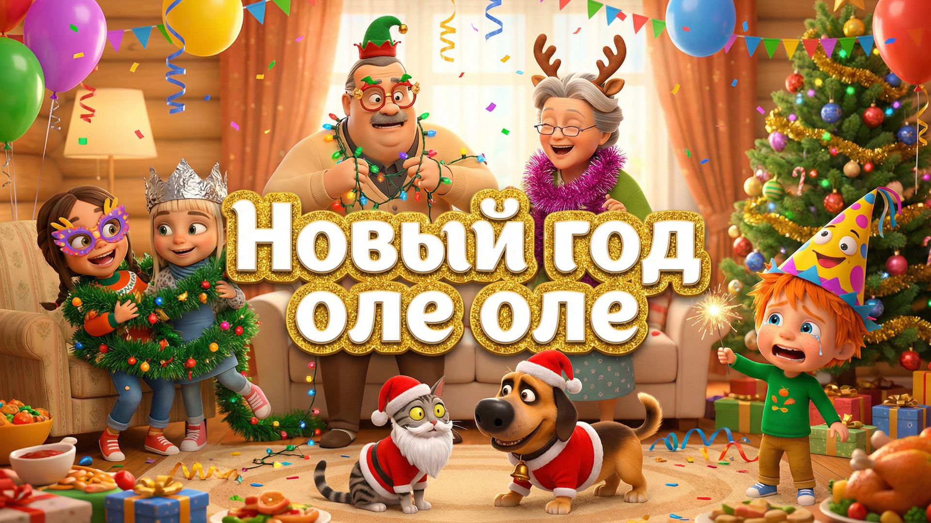 🎄 «Новый год оле-оле» — мульт песня для малышей смотреть онлайн