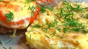 Вкуснейшее горячее блюдо на Новогодний стол. Мясо по-французски с необычным гарниром