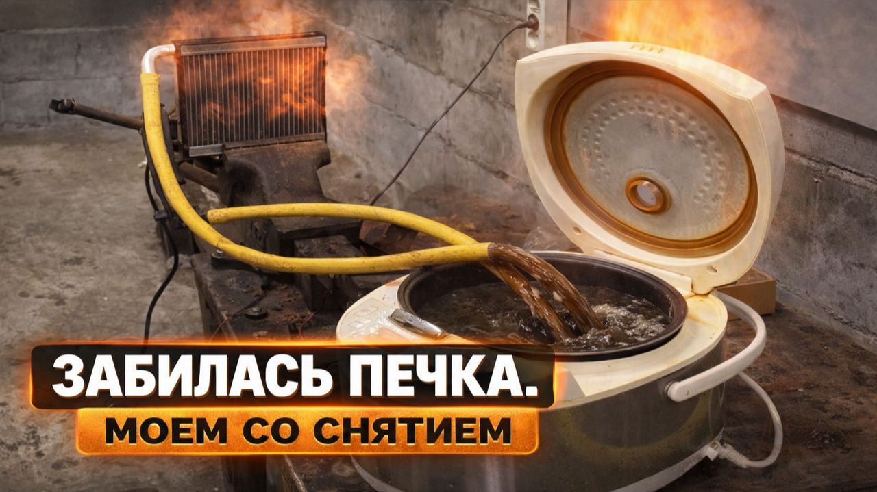 ЗАБИЛАСЬ ПЕЧКА В МАШИНЕ. МОЕМ СО СНЯТИЕМ