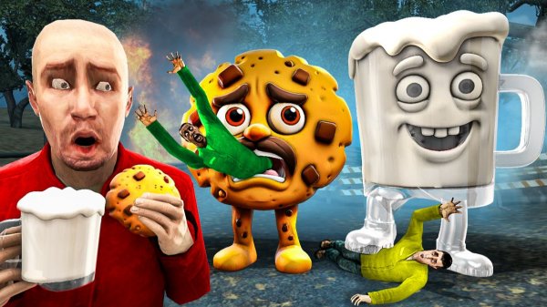 КУКИ И МИЛКИ! НЕ ЕШЬ ПЕЧЕНЬЕ С МОЛОКОМ, ЕСЛИ ХОЧЕШЬ ЖИТЬ! УГАР И БЕЗУМИЕ В Garry`s Mod