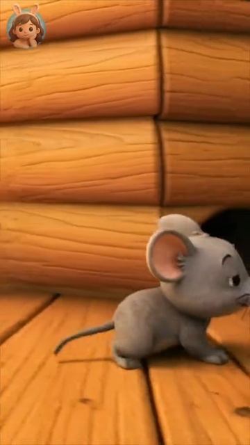 🐭 Мышка выглянула из норки и нашла хлебную корку 🍞 смотреть онлайн