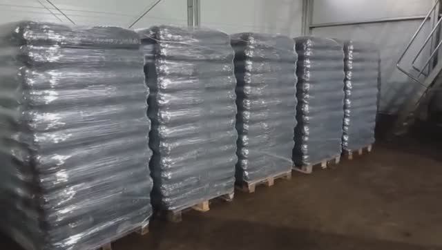 Паллетоукладчик RON-1200 укладка мешков с углем смотреть онлайн