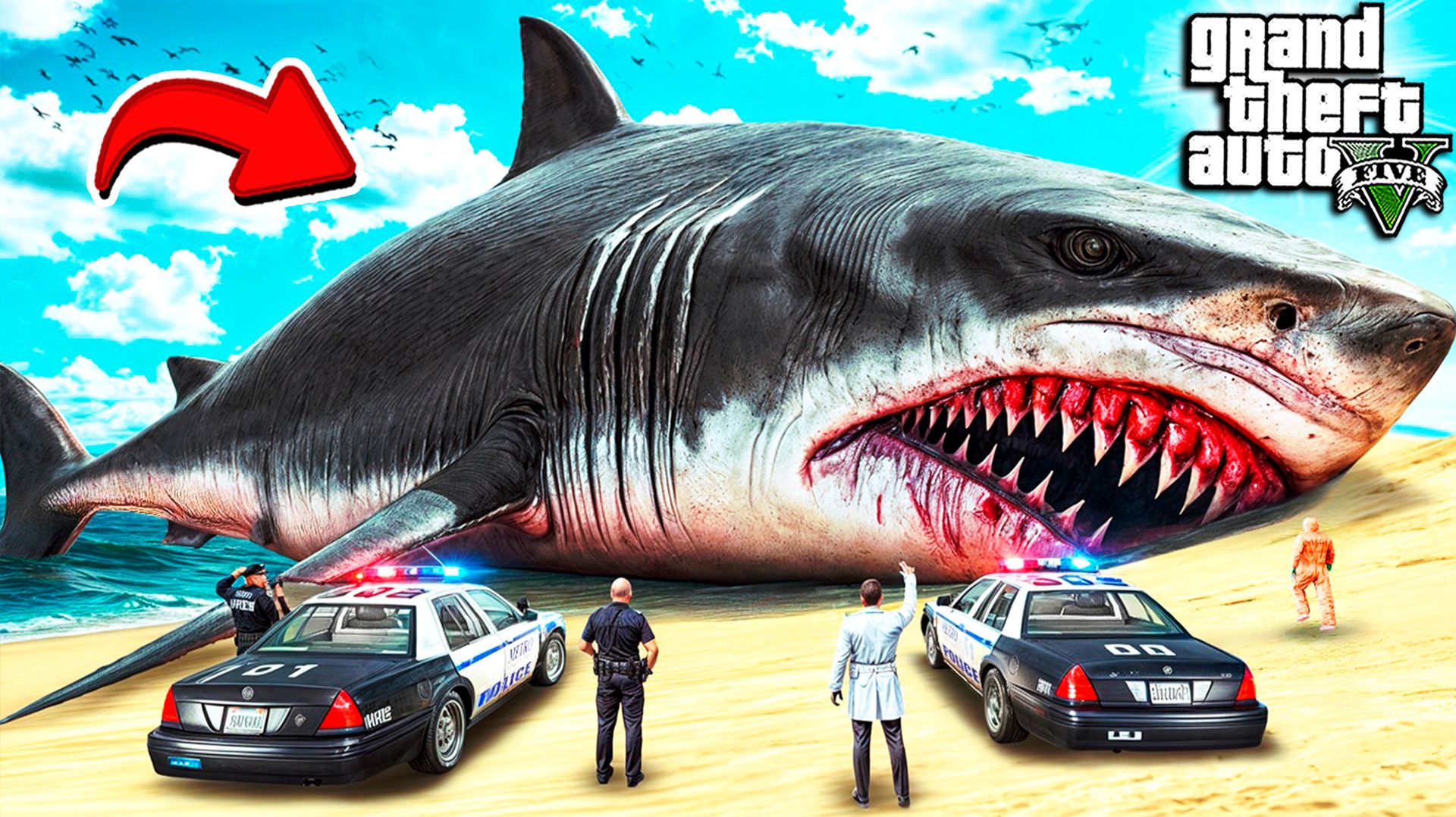 САМЫЙ ГИГАНТСКИЙ МЕГАЛОДОН НАЙДЕН в ГТА 5! ПОЙМАЛИ МЕГ ГИГАНТСКАЯ АКУЛА В GTA 5 ОНЛАЙН смотреть онлайн