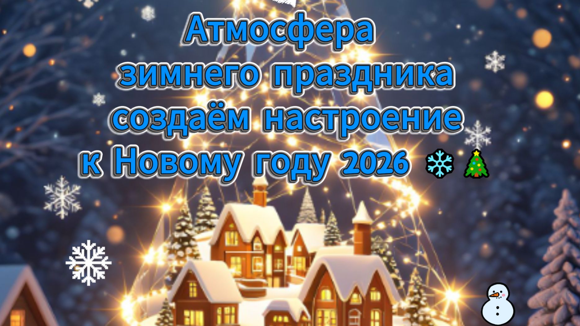 Атмосфера зимнего праздника: создаём настроение к Новому году 2026 ❄️🎄 смотреть онлайн