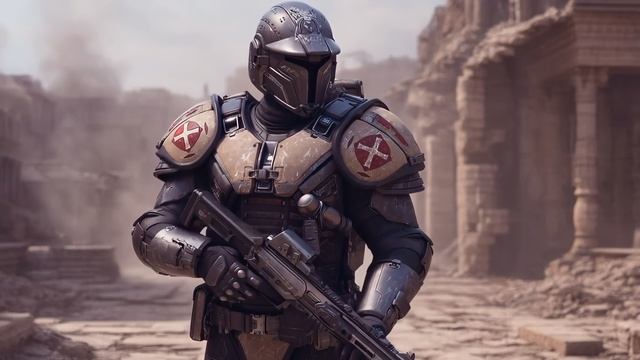 IRON CRUSADERS  Red Cross Order  Dark Sci-Fi AI Video смотреть онлайн