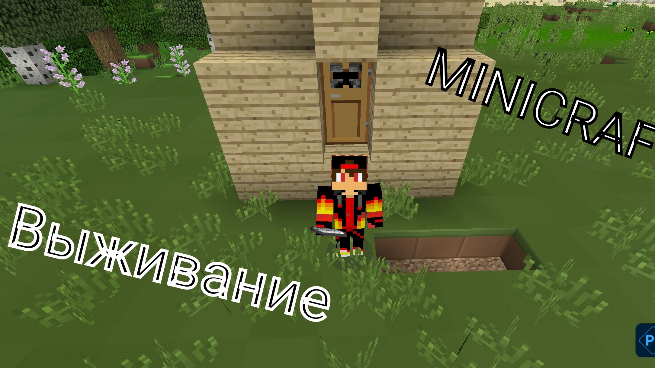 Выживание в старом Minecraft! Minicraft выживание. идею взял у микки он снимает в vk video.