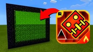 ПОРТАЛ В Geometry Dash В МАЙНКРАФТЕ | Эдит Minecraft
