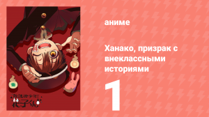 Ханако, призрак с внеклассными историями 1 серия (аниме-сериал, 2023)