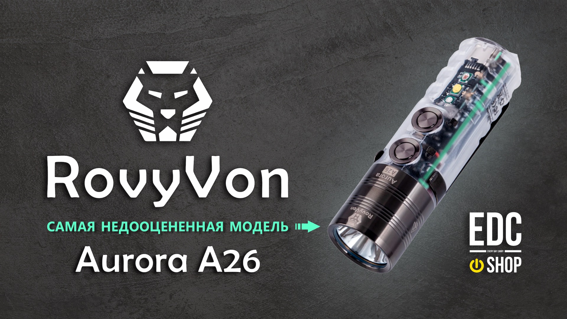 RovyVon A26 - лучший карманный фонарь 2026. Магнит, маяк, 600 люмен, красный и белый маяк, УФ