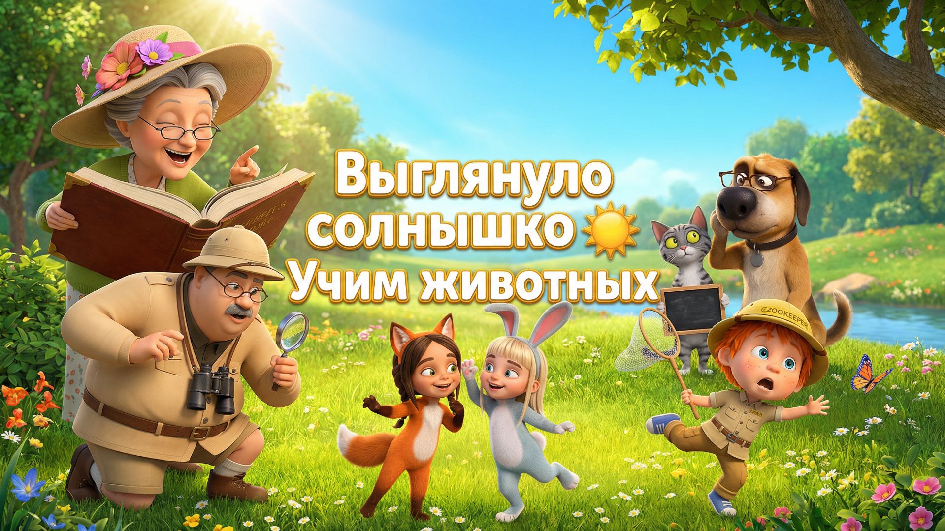 Выглянуло солнышко ☀️ Учим животных | Развивающий мультфильм для малышей 0–4 лет смотреть онлайн