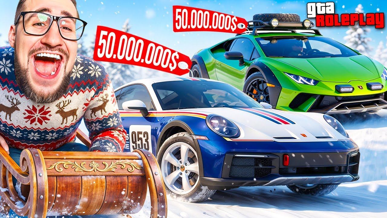 НОВОЕ ЗИМНЕЕ ОБНОВЛЕНИЕ 2026! ПОТРАТИЛ 100.000.000$ НА ВСЕ! ЭТО САМАЯ ДОРОГАЯ ОБНОВА! (GTA 5 RP) смотреть онлайн